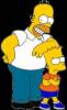 Les Simpson Bart et Homer  