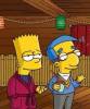 Les Simpson Milhouse et Bart 